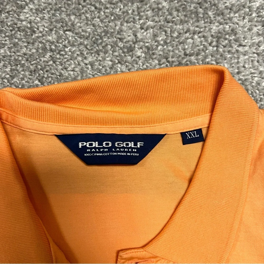 Polo Golf Polo shirt men’s xxl Gasparilla orange Ralph Lauren logo vtg - Picture 7 of 8